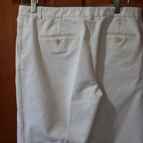 Calvin Klein White Corduroy Jean's Wide Leg 10 - Picture 8 of 14